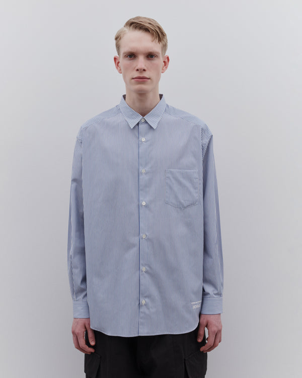 CDG Homme - Men’s Cotton Stripe Shirt - (Blue)