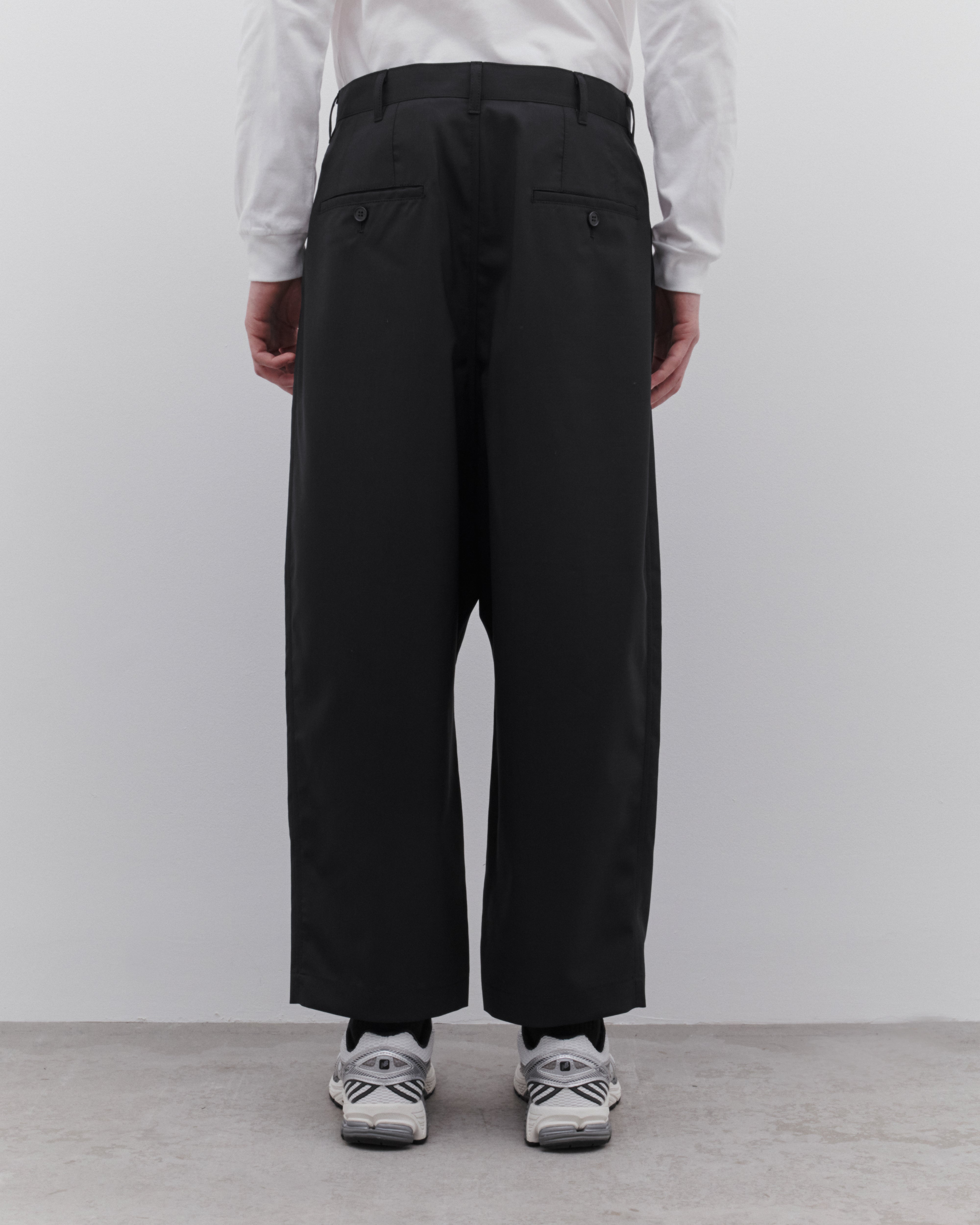 CDG Homme: Men's Tropical Wool Pants (Black) | Dover Street Market