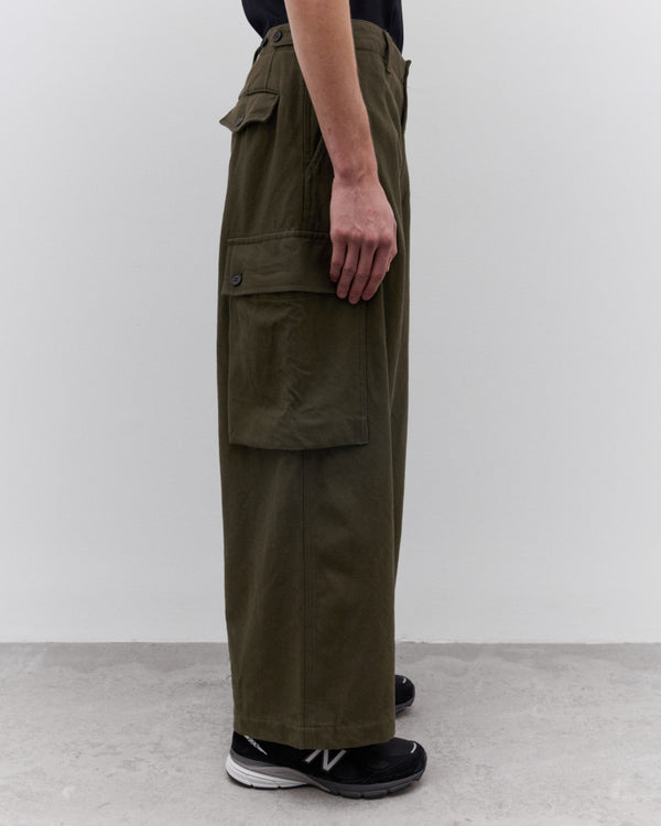 CDG Homme - Men’s Wide Leg Pocket Trousers Pants - (Khaki)