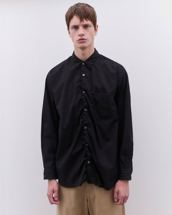 CDG Homme - Men’s Puckered Placket Shirt - (Black)