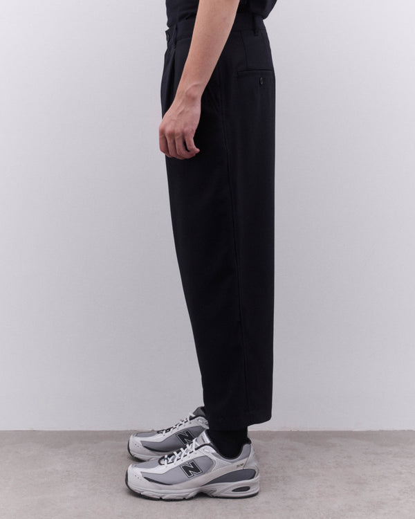 CDG Homme - Men’s Wide Leg Pleated Trousers - (Navy)