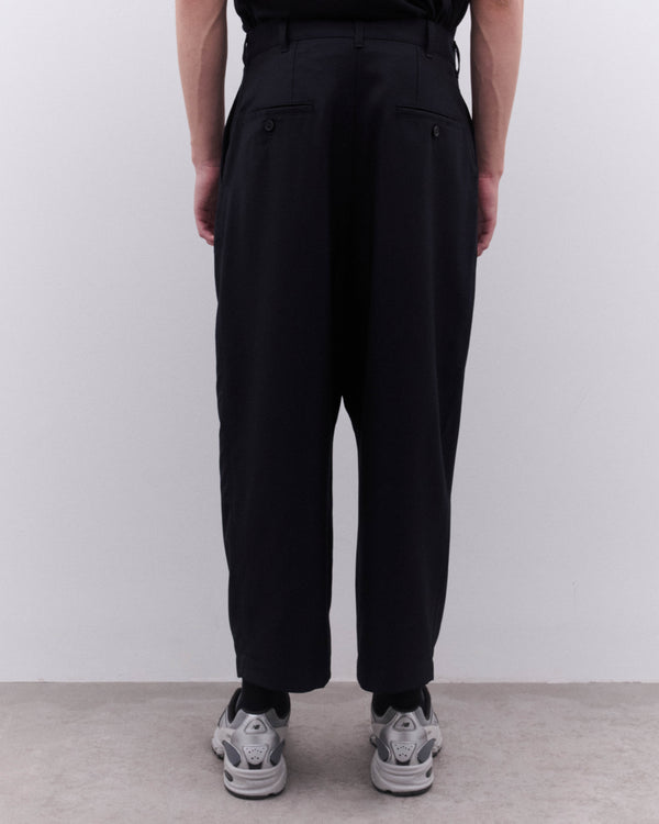 CDG Homme - Men’s Wide Leg Pleated Trousers - (Navy)