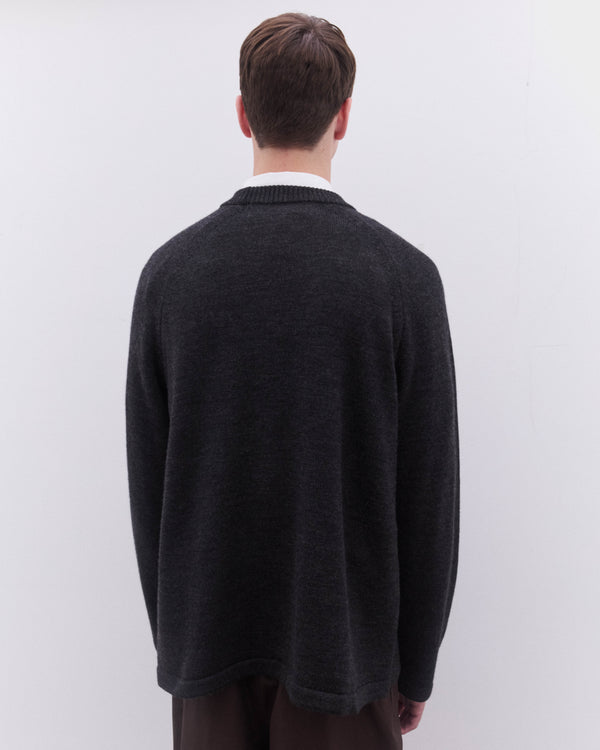 CDG Homme - Men’s Raglan Sleeve Sweater - (Grey)