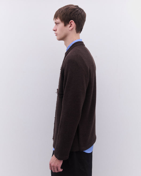 CDG Homme - Men's Raglan Sleeve Sweater  - (Brown)