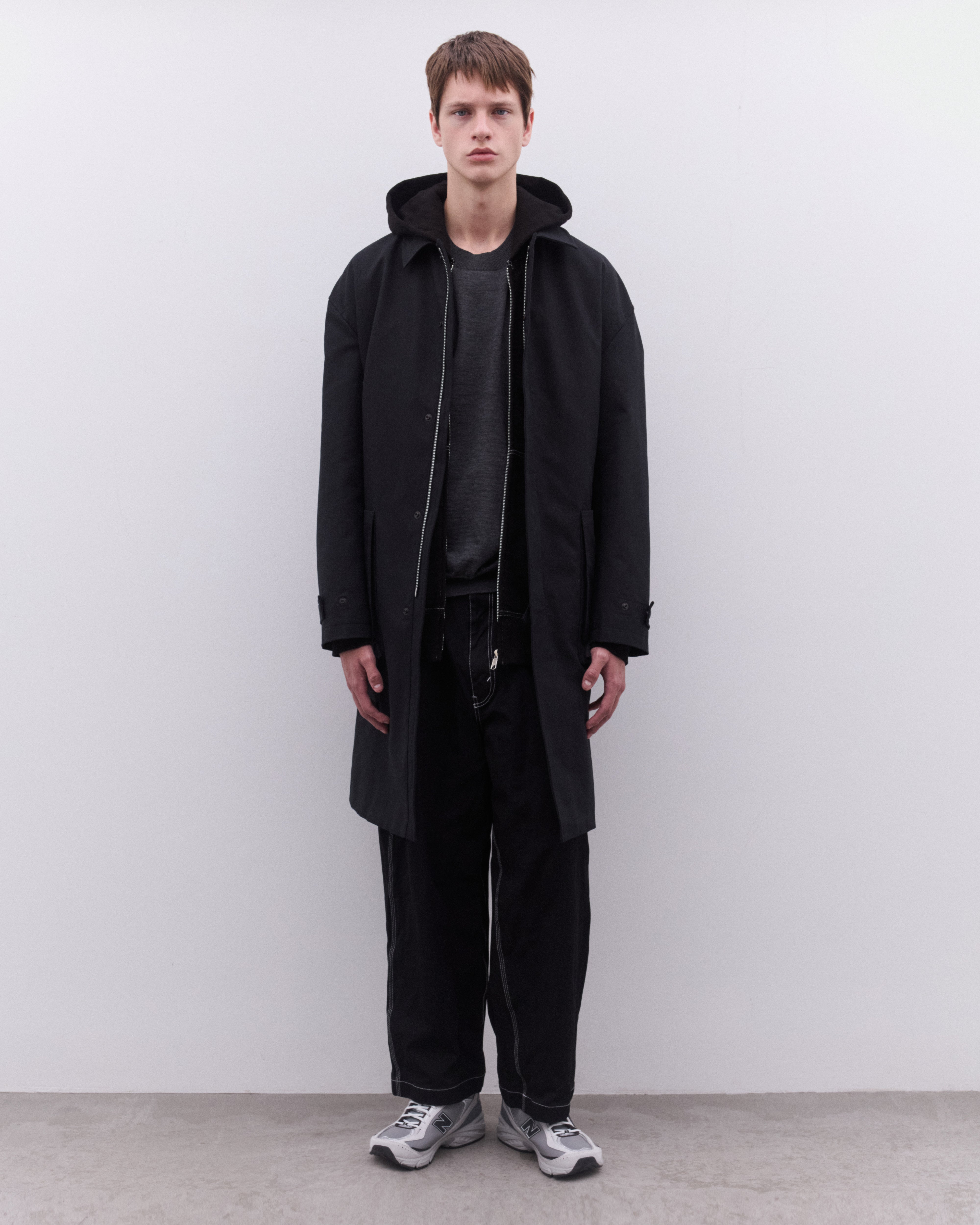 CDG Homme: Men's Car Coat (Black) | Dover Street Market London