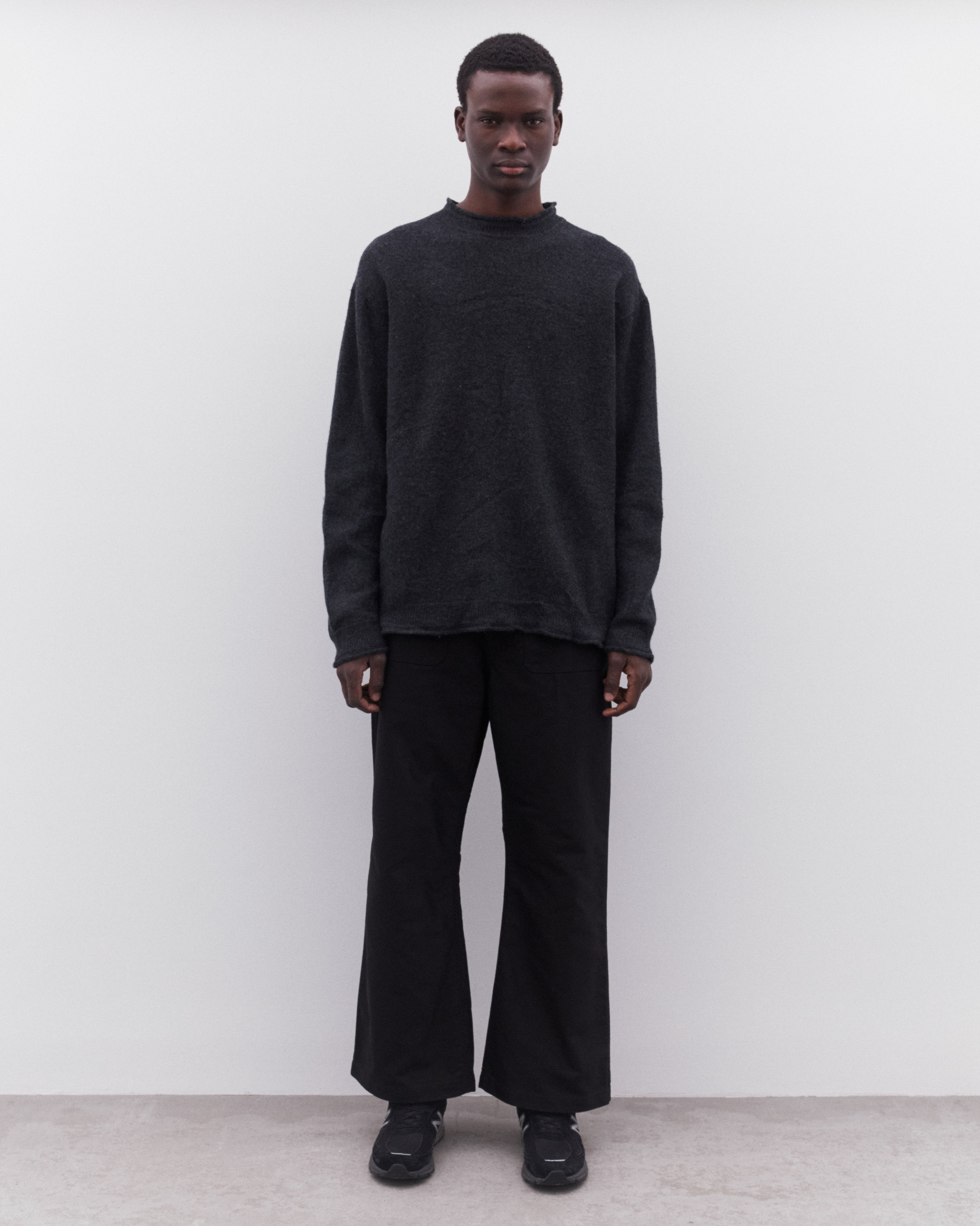 CDG Homme: Men's Roll Neck Sweater (Grey) | DSML E-SHOP