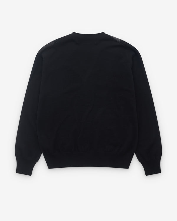 CDG Homme - Men’s Patchwork Cardigan - (Black)