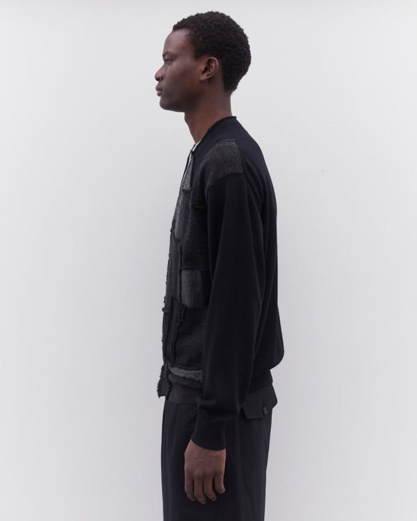 CDG Homme - Men’s Patchwork Cardigan - (Black)