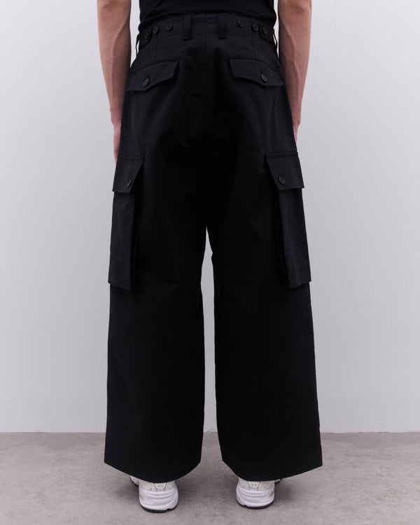 CDG Homme - Men's Wide Leg Pocket Trouser - (Black)