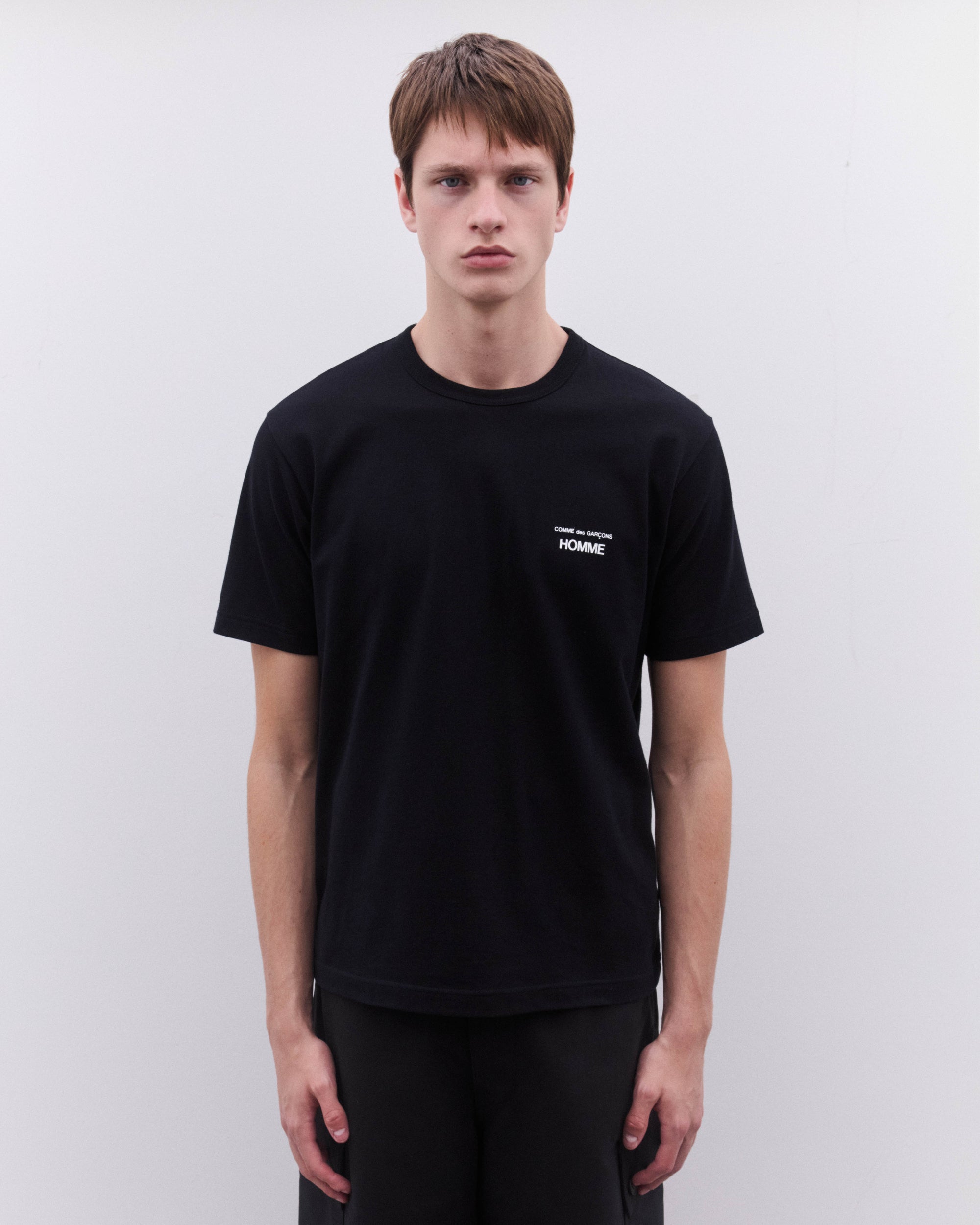 HOT Shirt Black T Shirt Cdg Homme CDG Homme: Men's Logo T