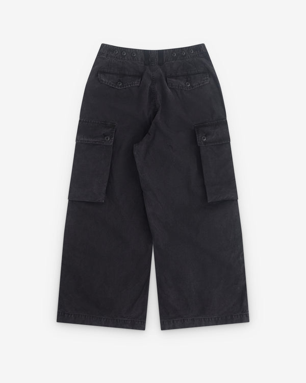 CDG Homme - Men’s Wide Leg Utility Trousers - (Washed Black)