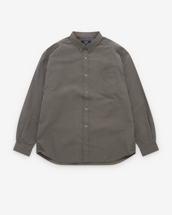 CDG Homme - Men’s Check Shirt - (Khaki)