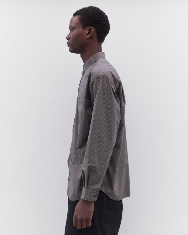 CDG Homme - Men’s Check Shirt - (Khaki)