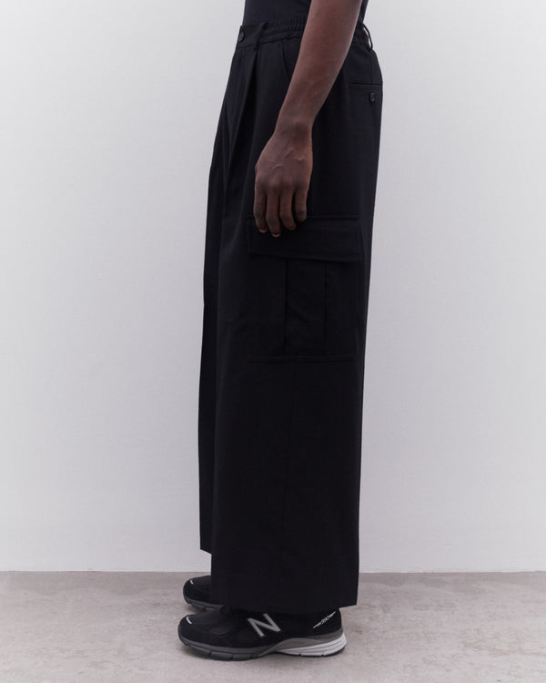 CDG Homme - Men’s Wide Pleated Trousers - (Black)