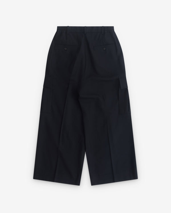 CDG Homme - Men’s Wide Pleated Trousers - (Navy)