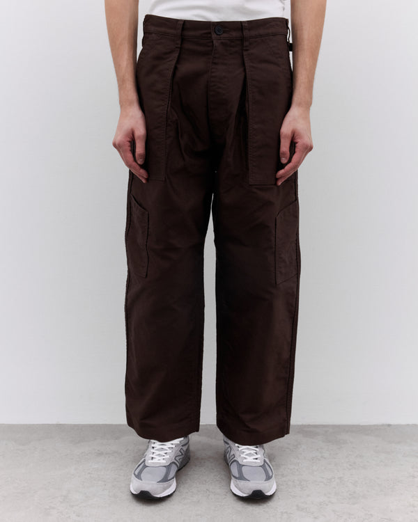 CDG Homme - Men’s Patch Pocket Tapered Trousers - (Brown)