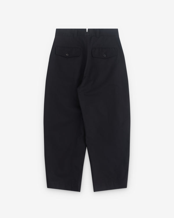 CDG Homme - Men’s Pleated Barrel Leg Trousers - (Black)