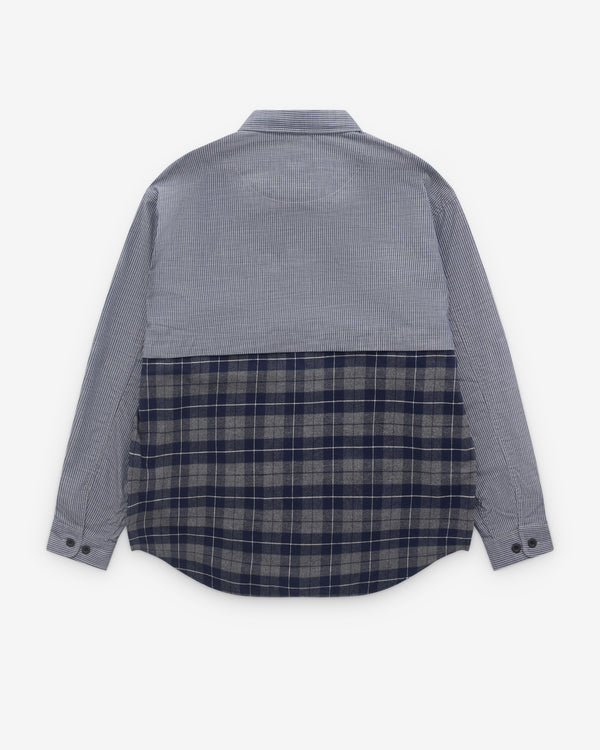 CDG Homme - Men’s Check Panel Shirt - (Multi)