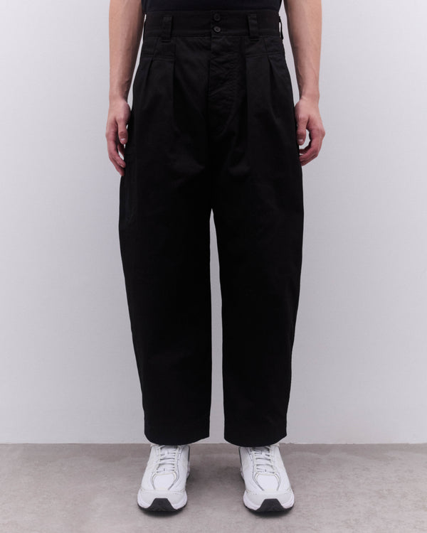 CDG Homme - Men’s Cotton Pleated Trouser - (Black)