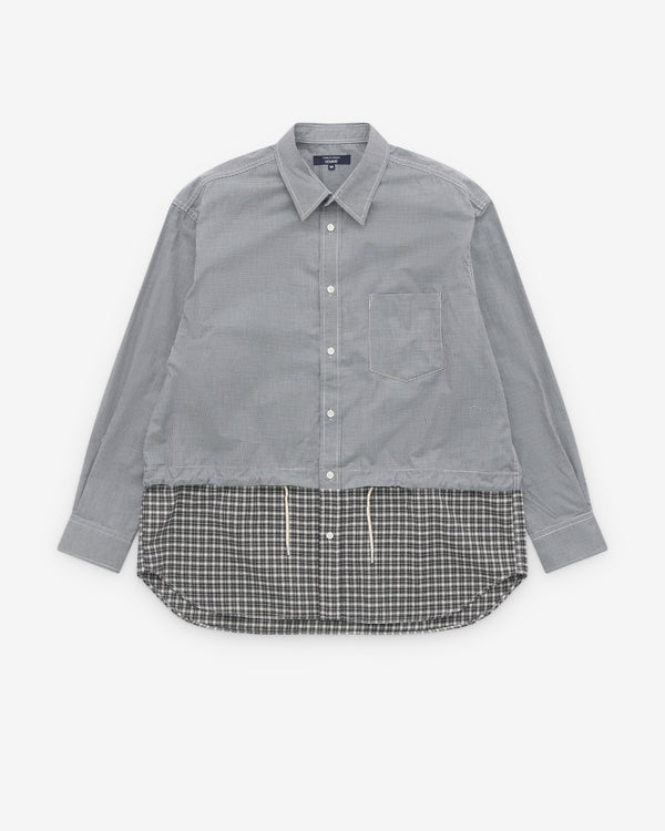 CDG Homme - Men’s Check Hem Shirt - (Grey)