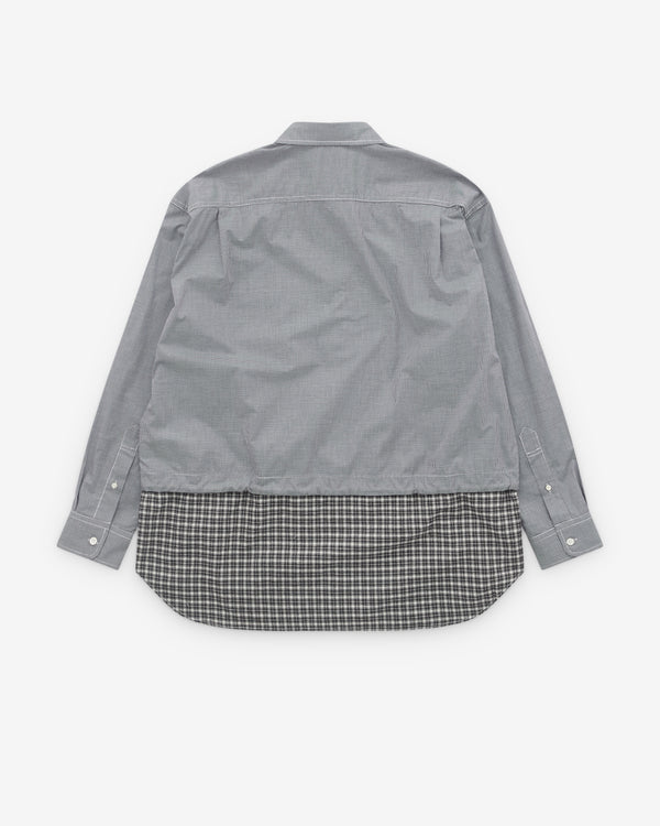 CDG Homme - Men’s Check Hem Shirt - (Grey)