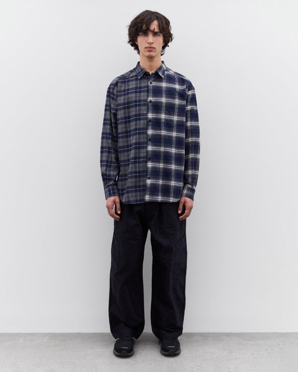 CDG Homme - Men’s Double Check Shirt - (Navy)
