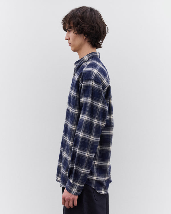 CDG Homme - Men’s Double Check Shirt - (Navy)
