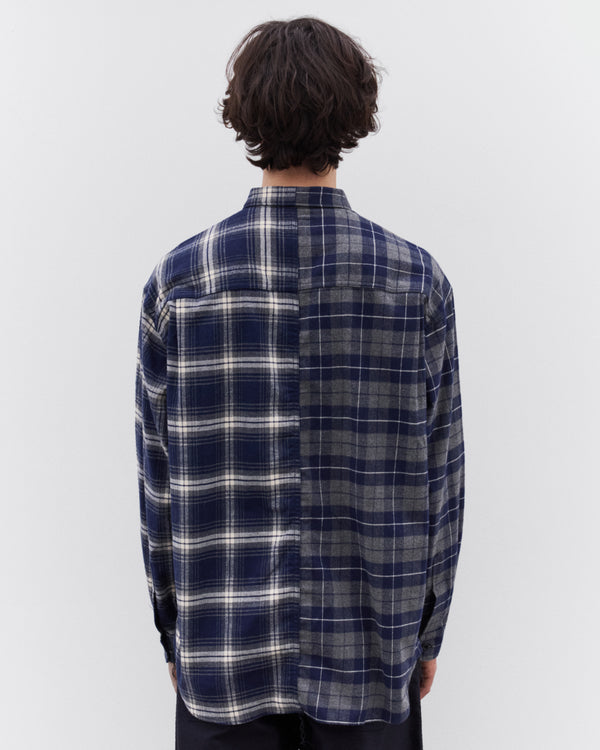 CDG Homme - Men’s Double Check Shirt - (Navy)