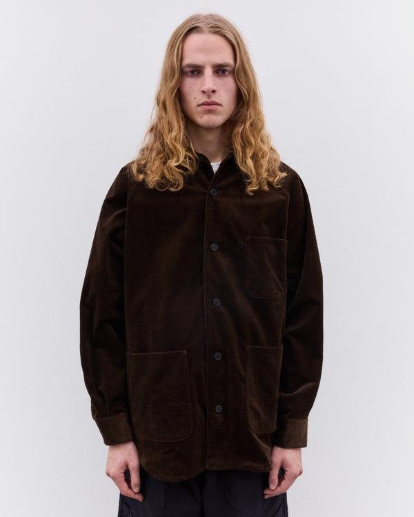 CDG Homme - Men’s Needlecord Shirt - (Brown)
