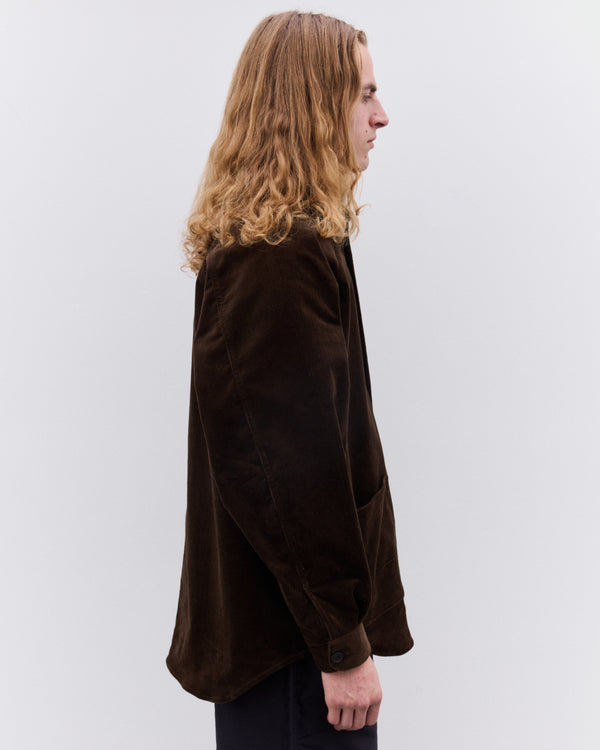 CDG Homme - Men’s Needlecord Shirt - (Brown)