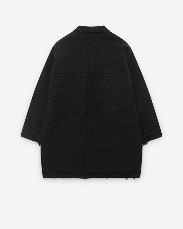 CDG Homme - Men’s Quilted Wool Coat - (Grey Melange)