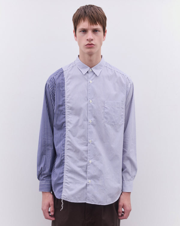 CDG Homme - Men’s Multi Stripe Shirt - (Blue)