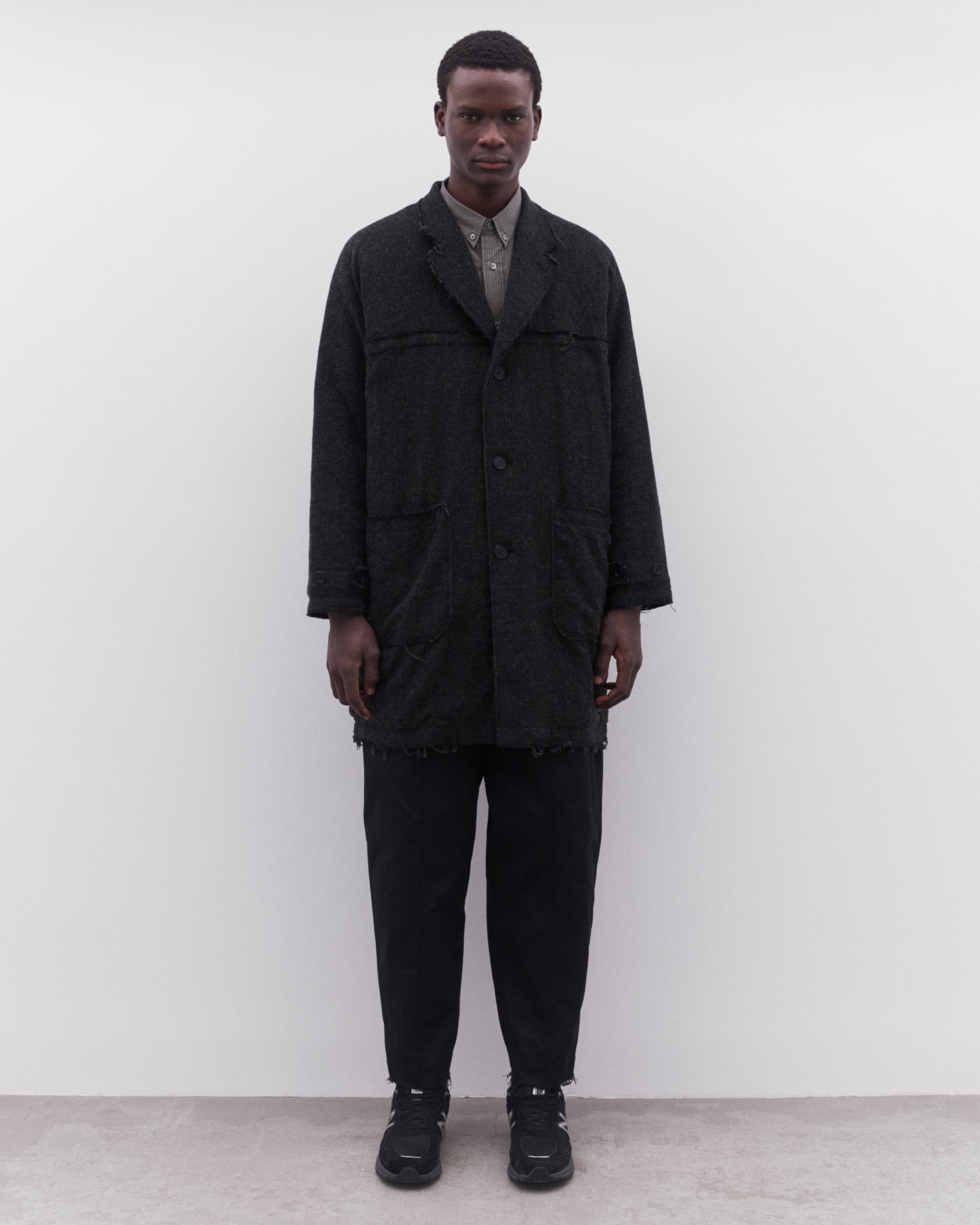 CDG Homme: Men's Check Shirt (Khaki) | DSML E-SHOP