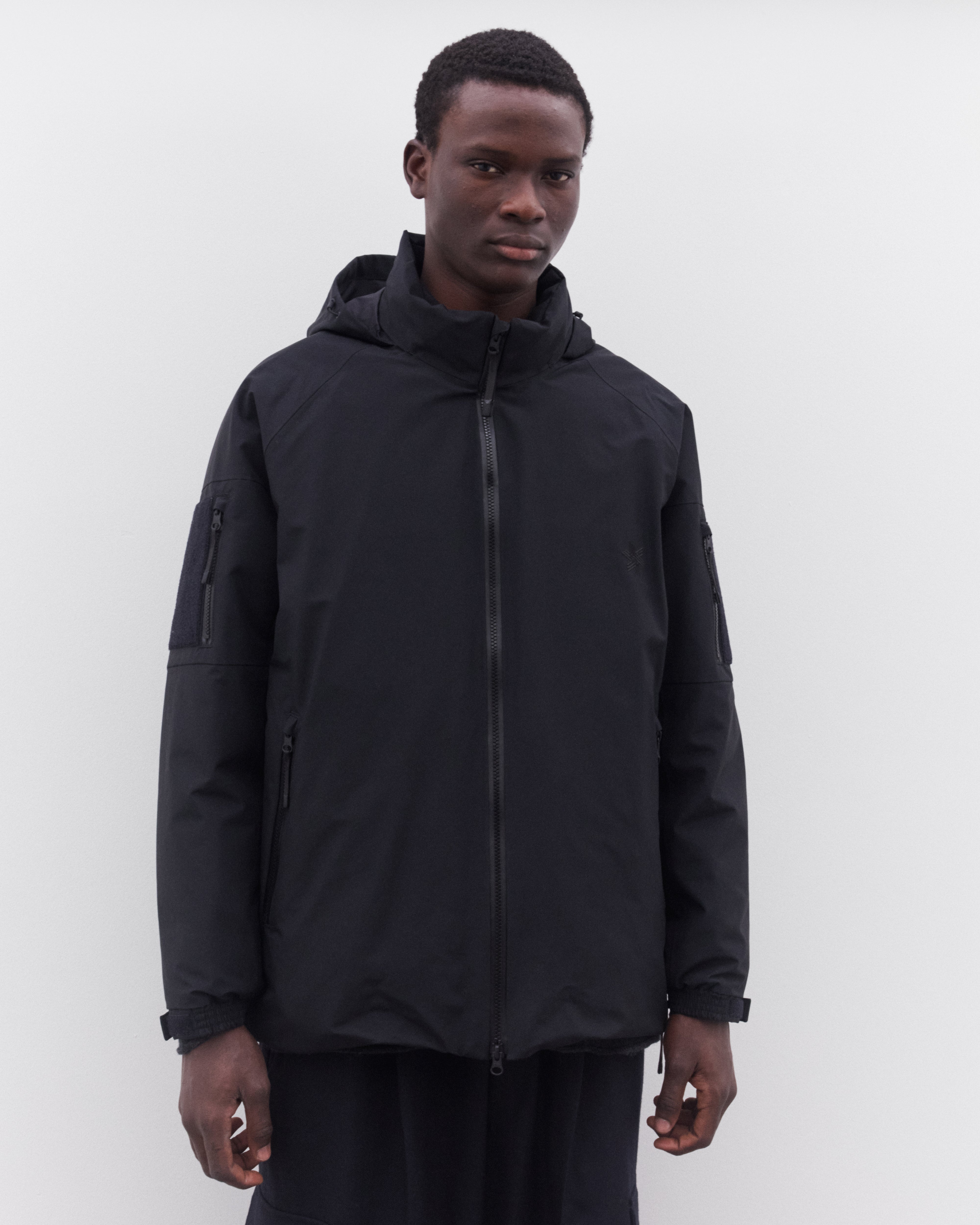 CDG Homme: Men's Padded Shell Jacket (Black) | Dover Street Market