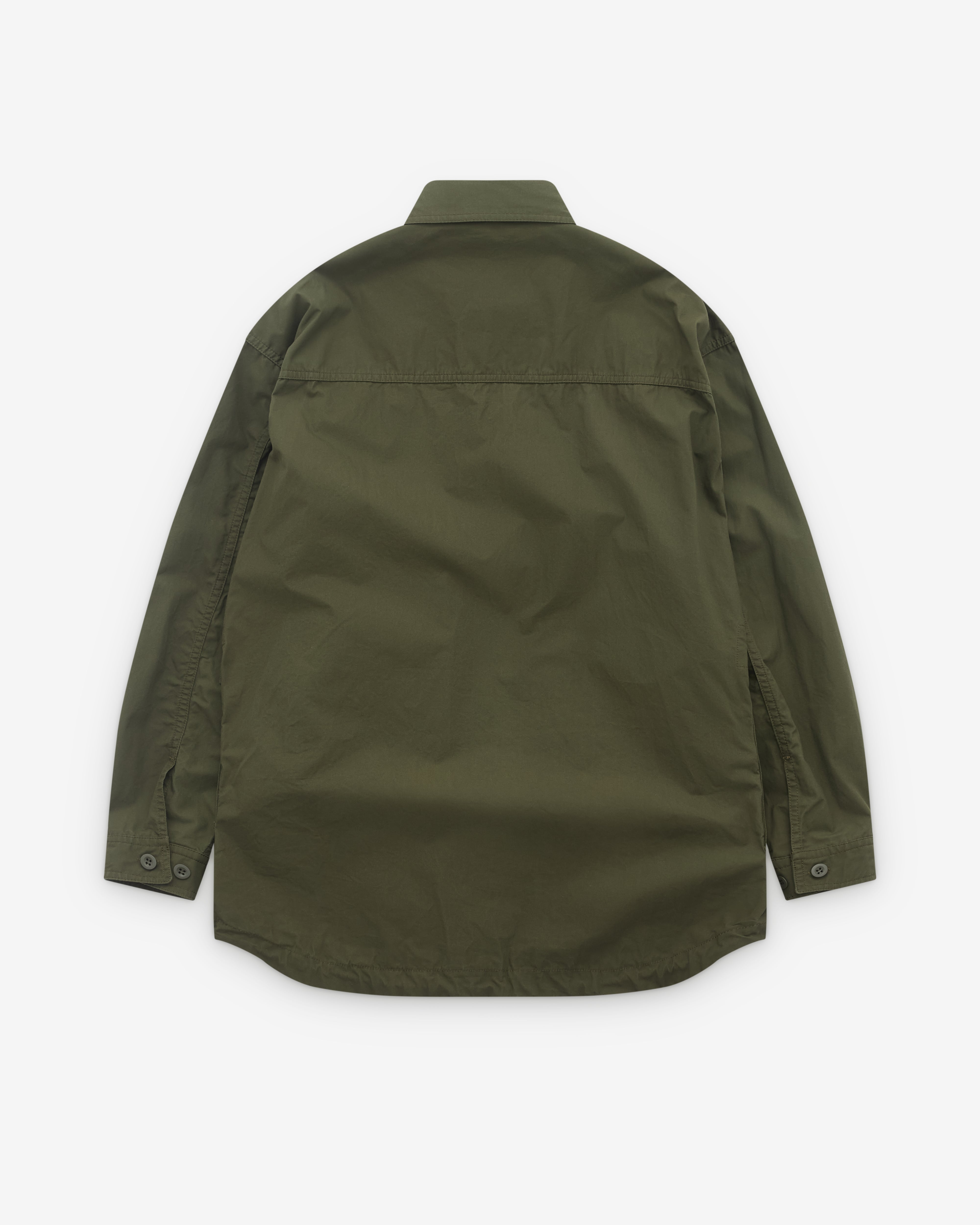 CDG Homme: Men's Utility Pocket Shirt (Khaki) | Dover Street