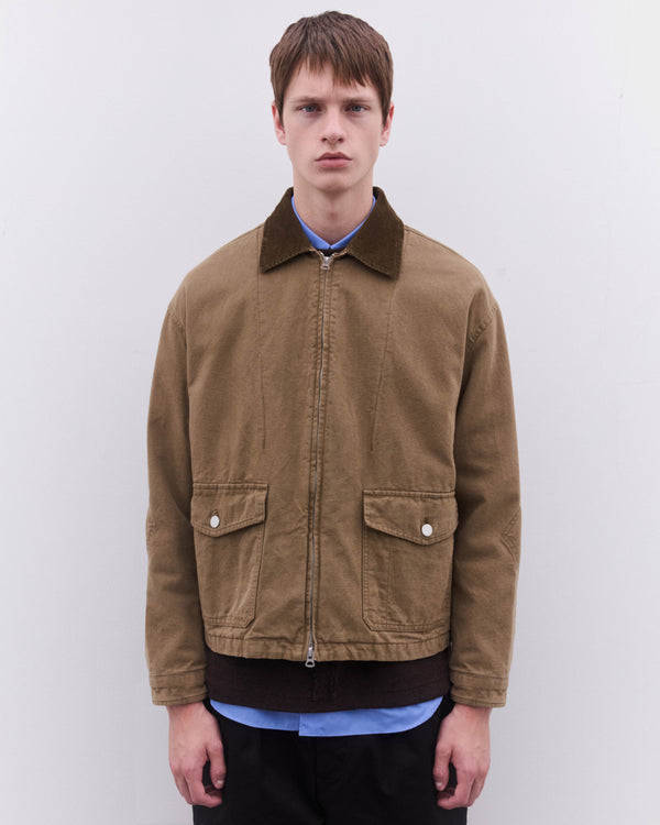 CDG Homme - Men’s Zip Jacket - (Khaki)