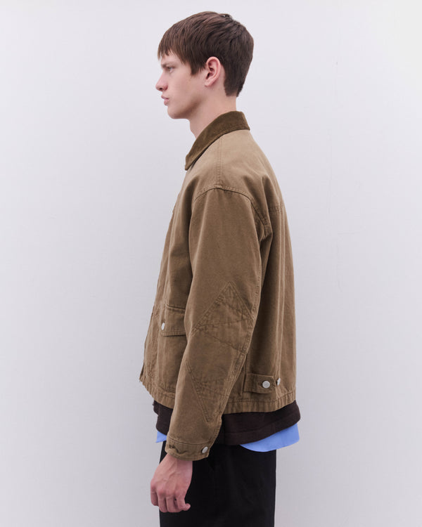 CDG Homme - Men’s Zip Jacket - (Khaki)
