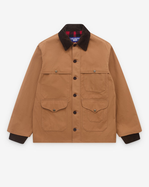 Junya Watanabe Man - Men’s Check Panel Chore Jacket - (Beige)