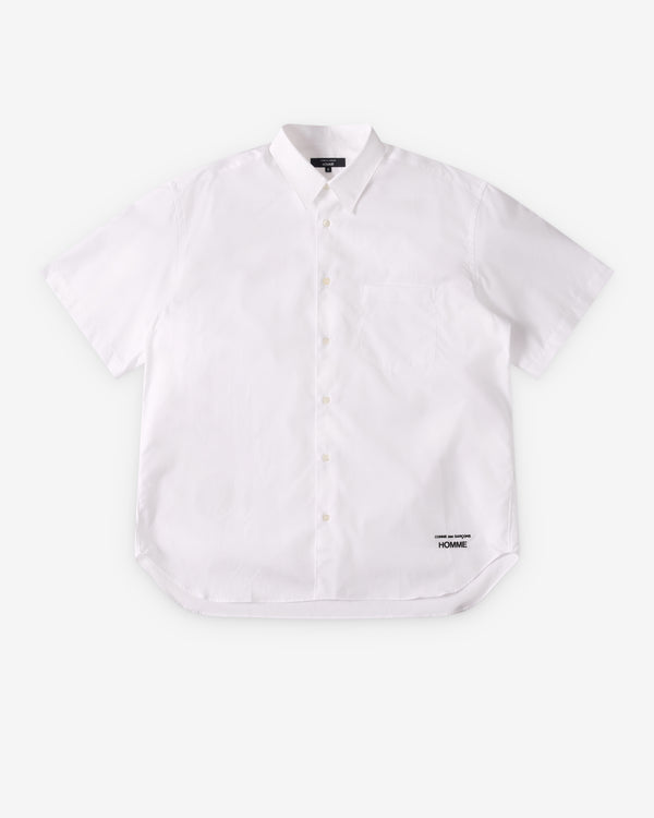 CDG Homme - Men's Short Sleeve Shirt - (White)