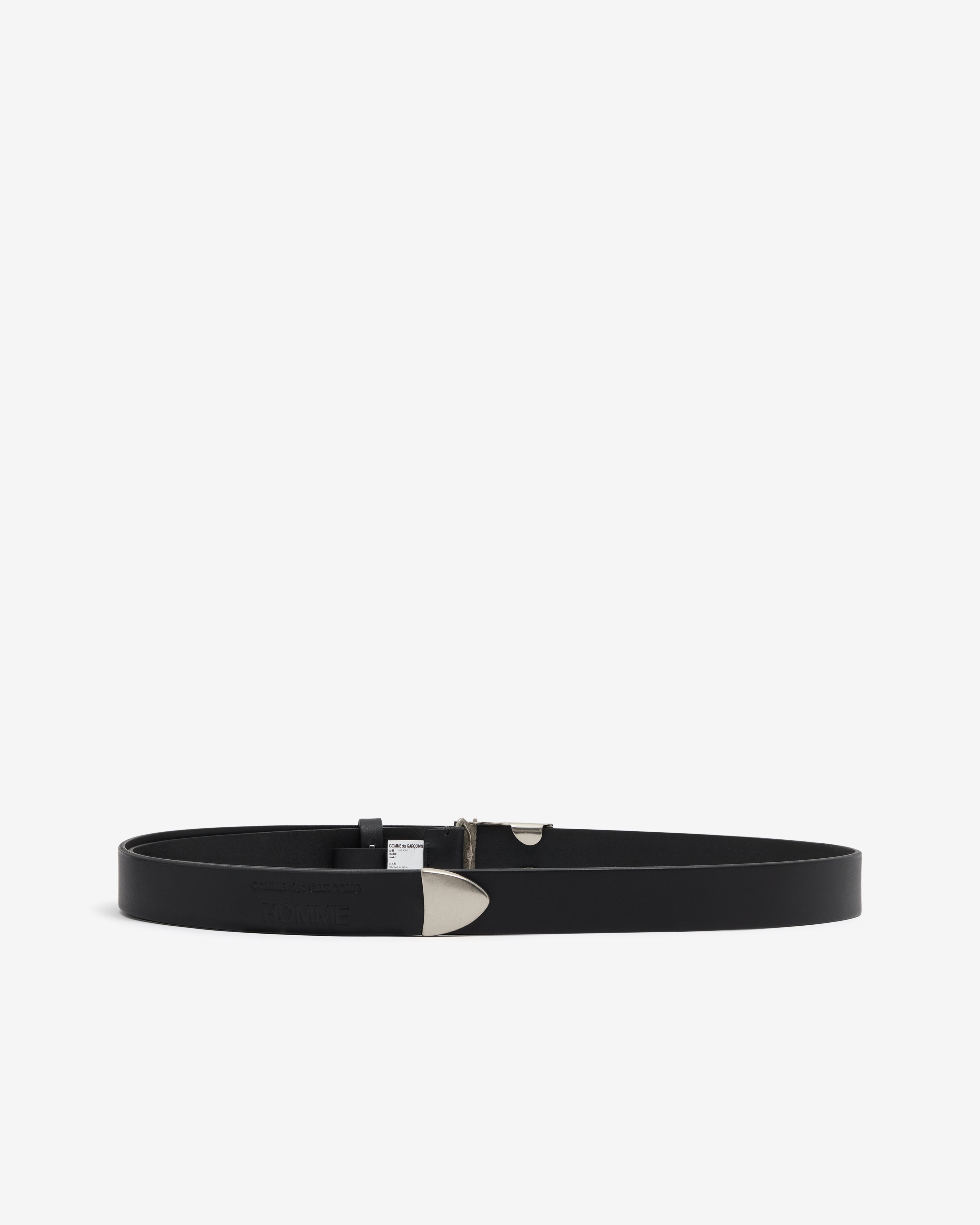 CDG Homme: Men's Leather Belt (Black) | Dover Street Market London