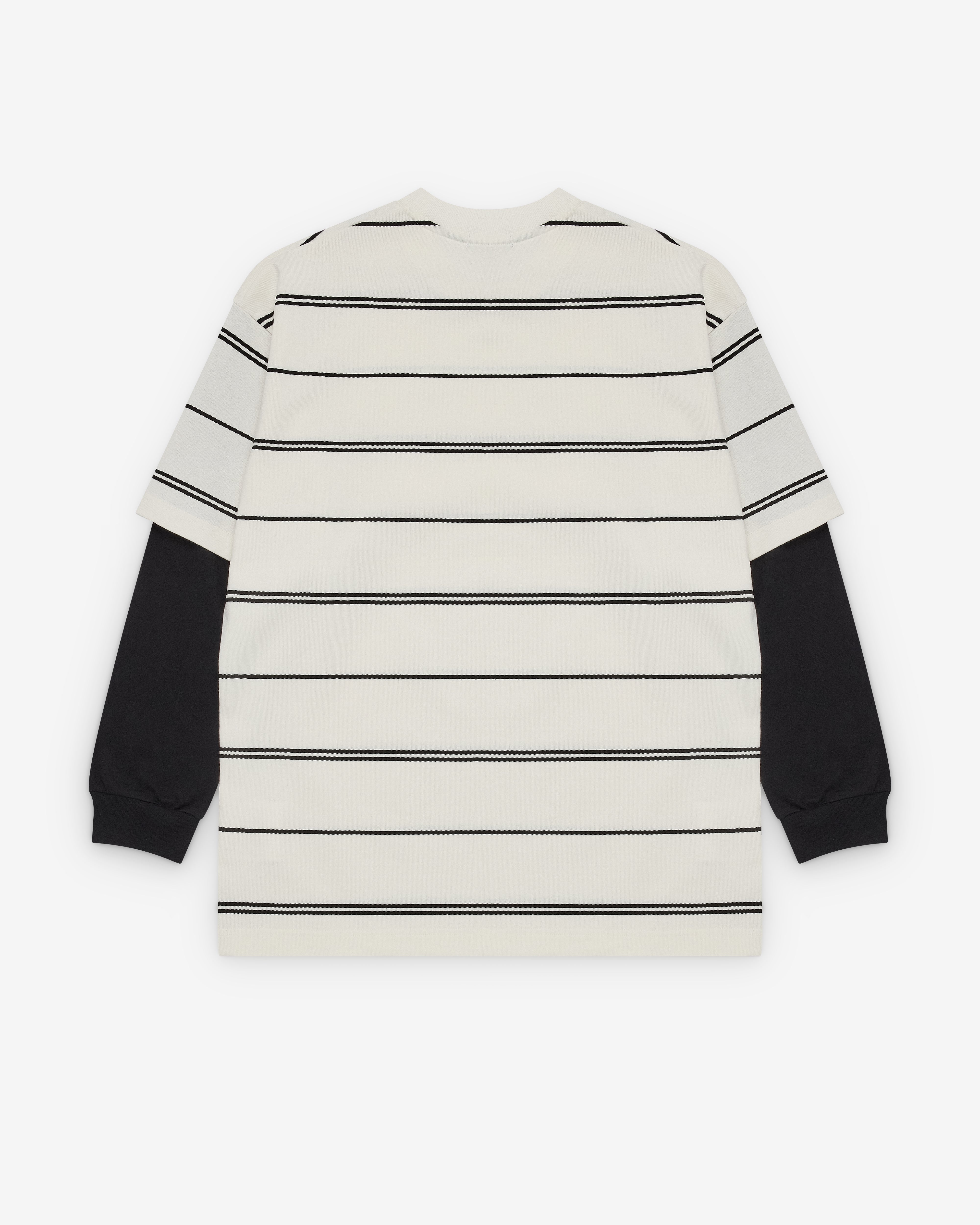 CDG Homme: Men's Layered Stripe T-Shirt (White) | Dover Street