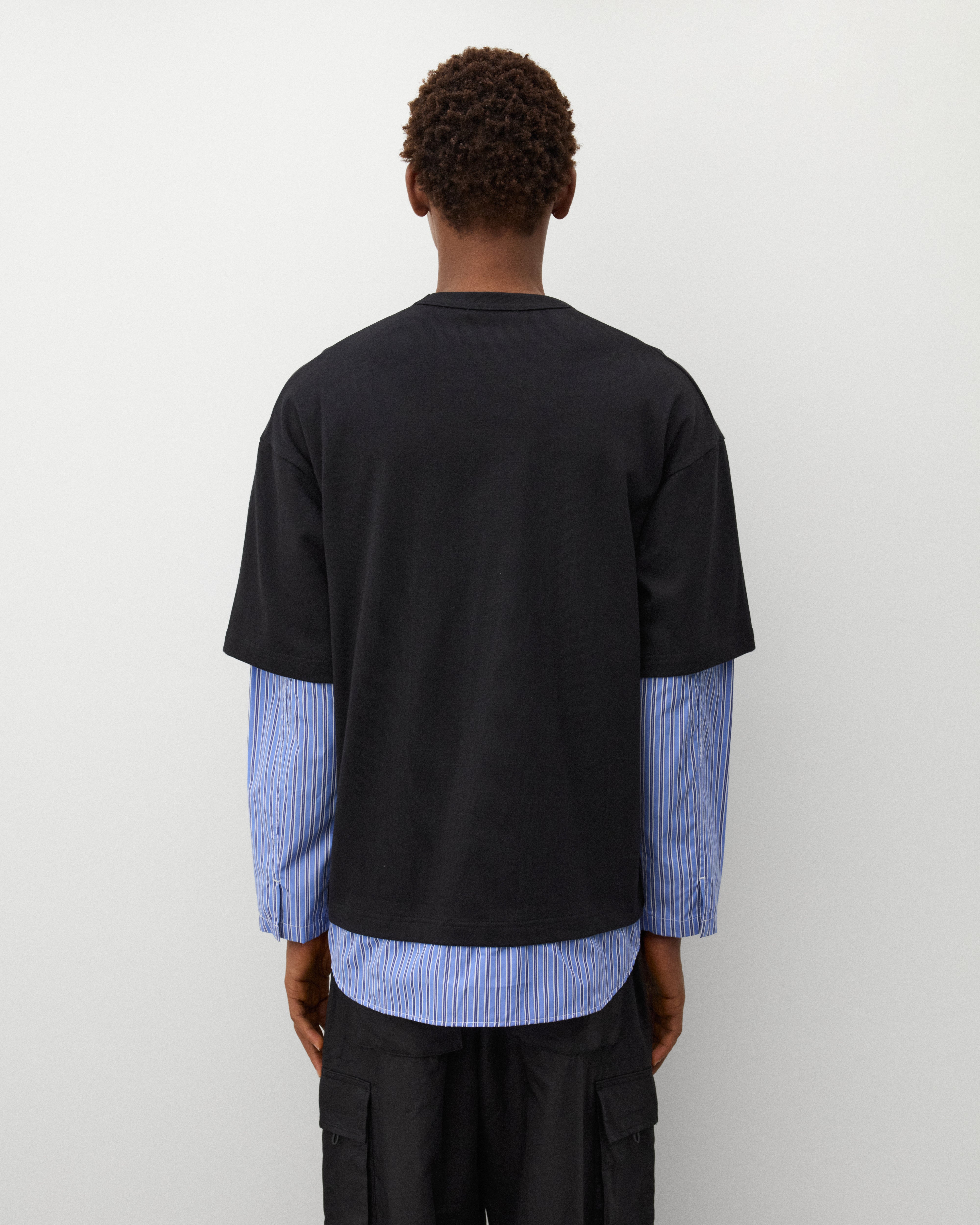CDG Homme: Men's Layered T-Shirt (Black) | Dover Street Market London