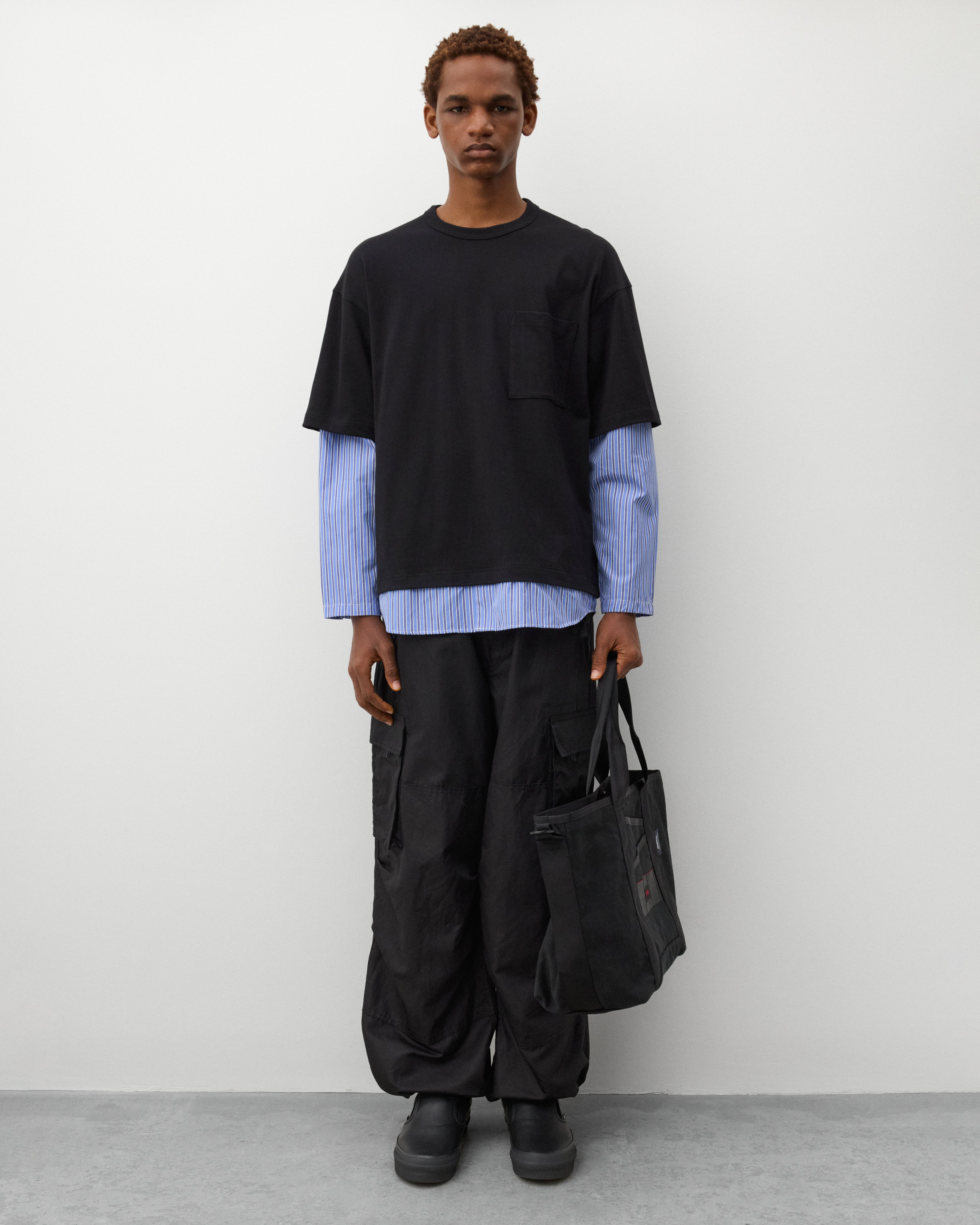 CDG Homme: Men's Cargo Pants (Black) | Dover Street Market London