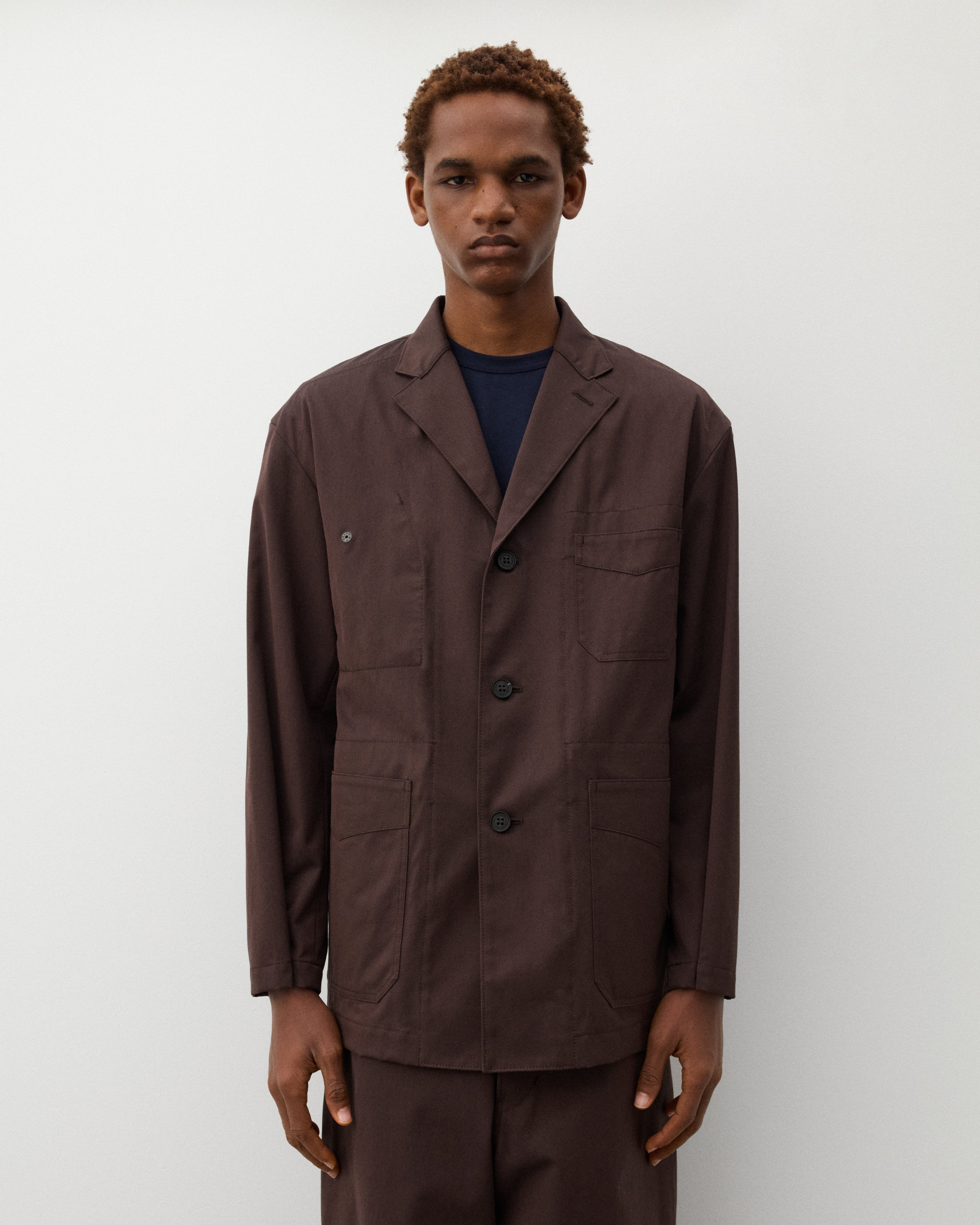 CDG Homme: Men's Utility Jacket (Brown) | Dover Street Market London