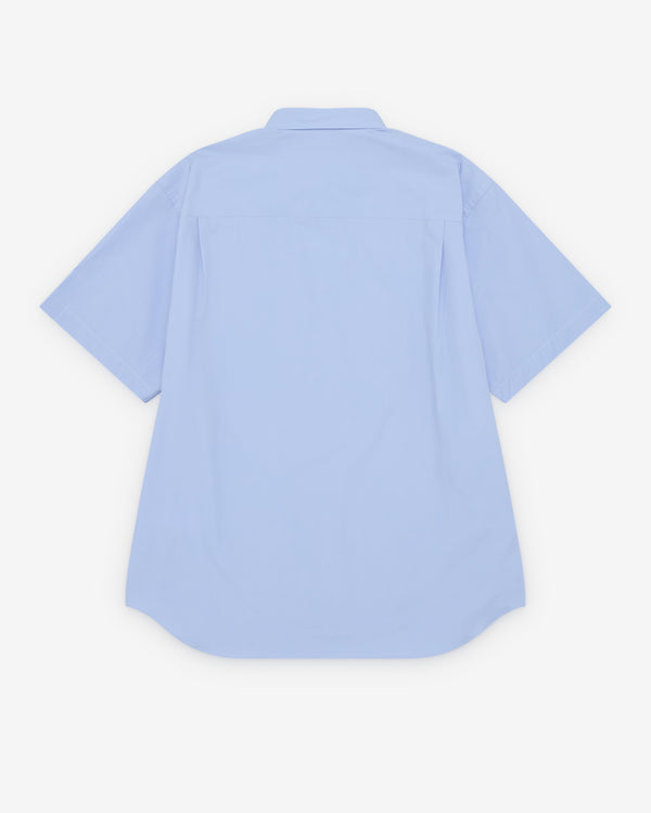 CDG Homme - Men's Mix Panel Short Sleeve Shirt - (Sax Blue)