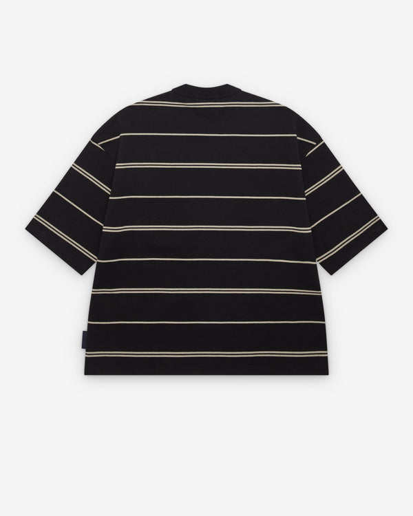 CDG Homme - Men's Striped T-Shirt - (Black/Grey)