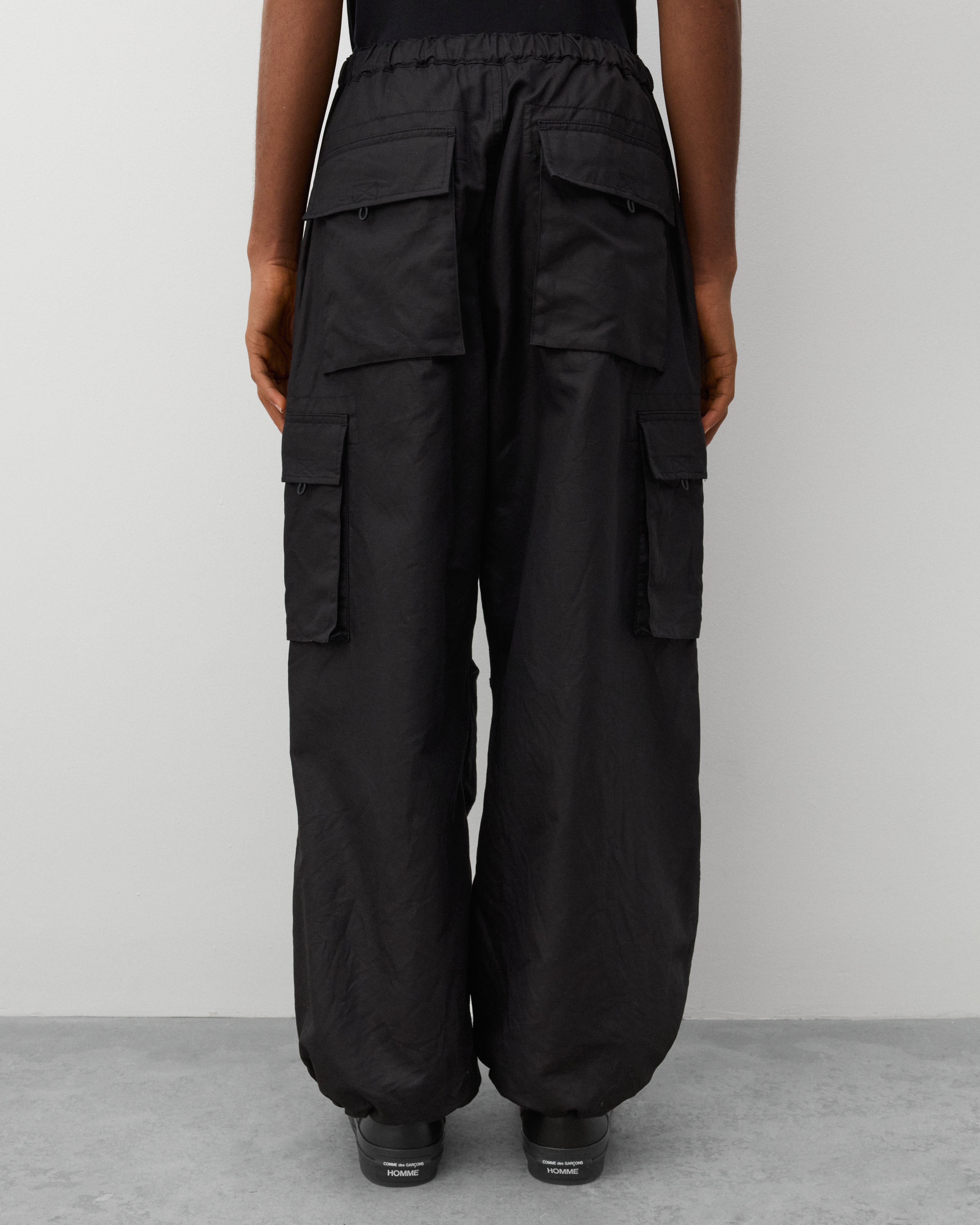 CDG Homme: Men's Cargo Pants (Black) | Dover Street Market London