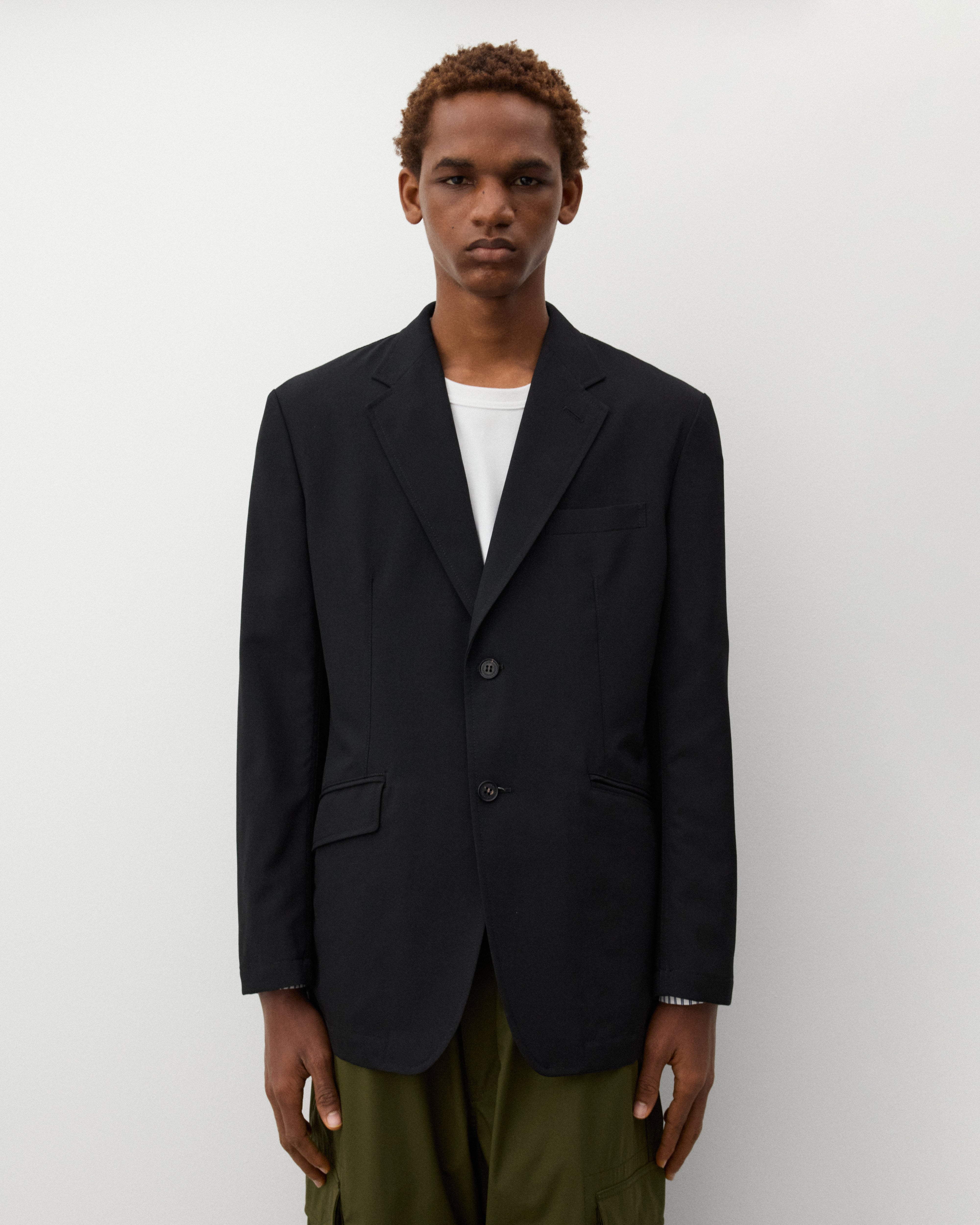 CDG Homme: Men's Two Button Blazer (Black) | Dover Street Market