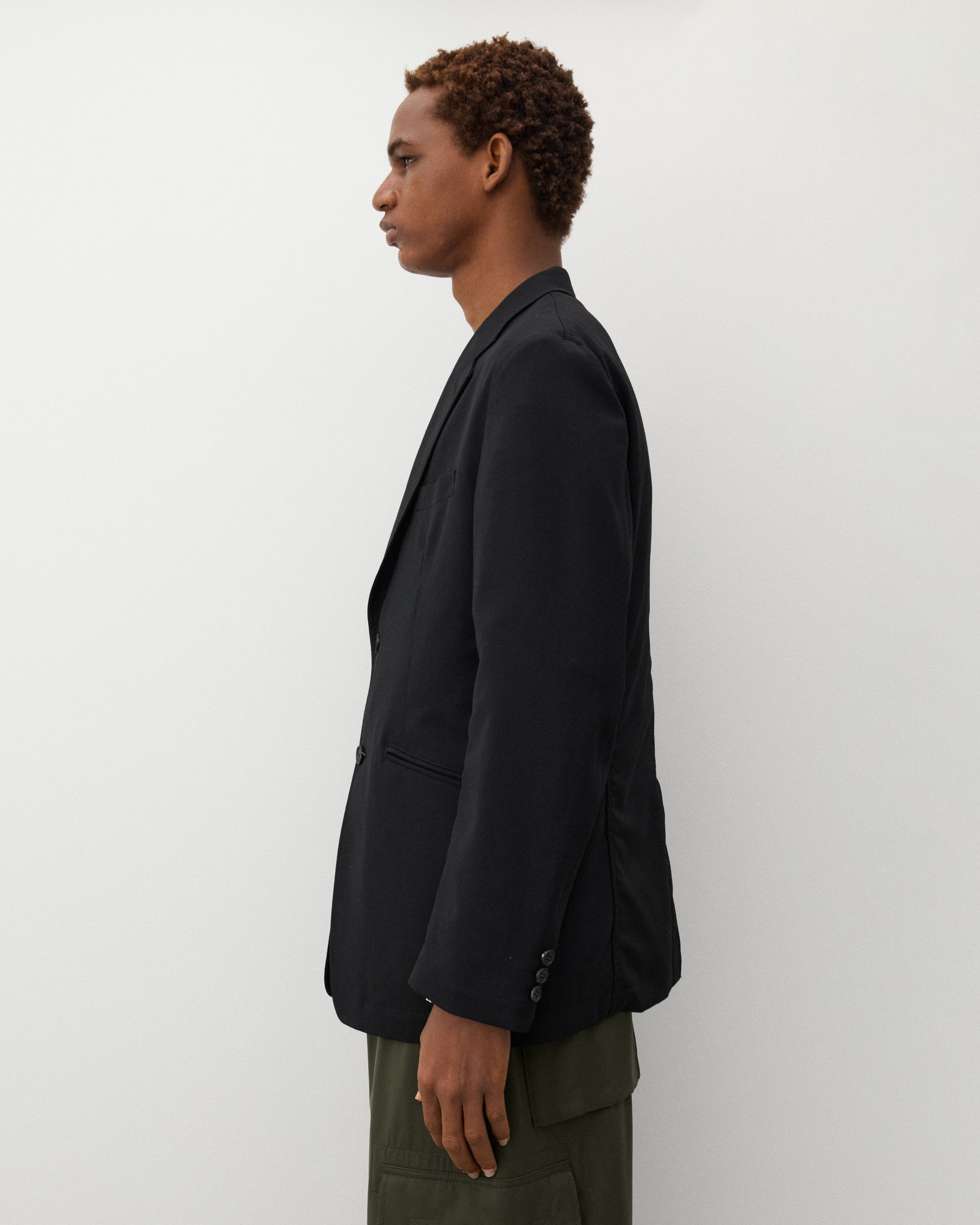 CDG Homme: Men's Two Button Blazer (Black) | Dover Street Market