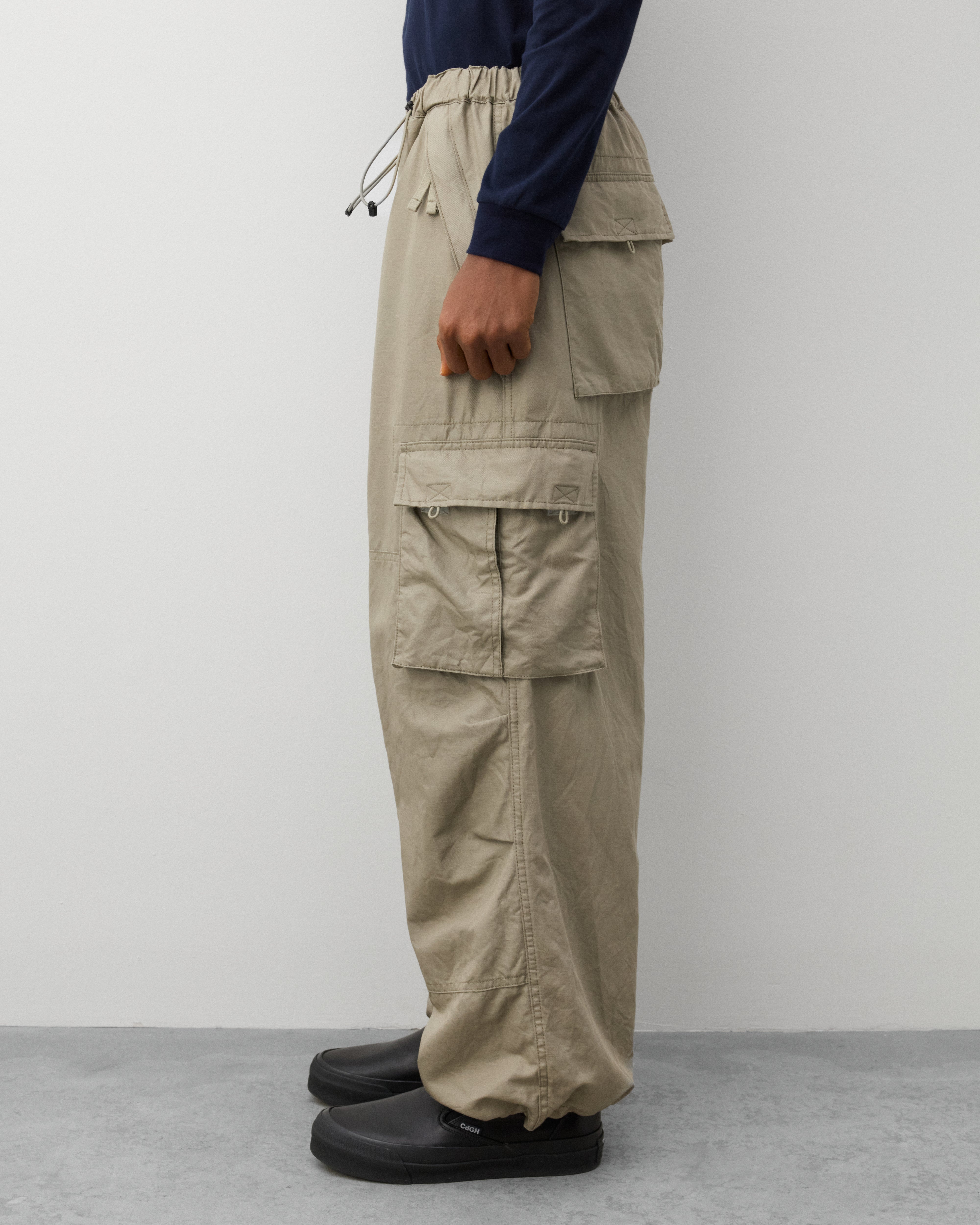 CDG Homme: Men's Cargo Pants (Grey) | Dover Street Market London
